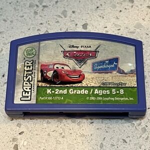 Disney Pixar 'Cars' K-2nd Grade Ages 5-8 Leapster Leap Frog 2007 Cartridge Only